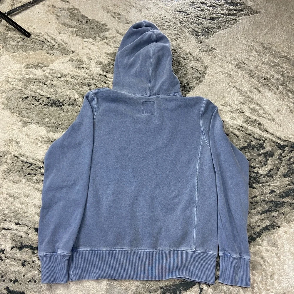 Nike Sportswear Hoodie Womens Medium Blue Fleece‎ Lined Swoosh Logo Drawstring